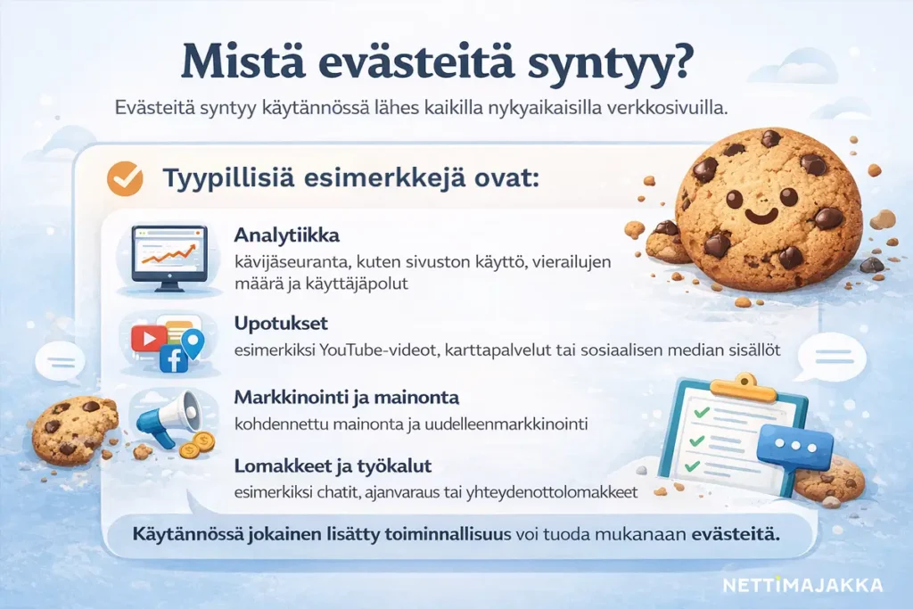 Nettimajakka Oy - Valona yrityksesi digitaalisella taipaleella. artikkeli evasteet